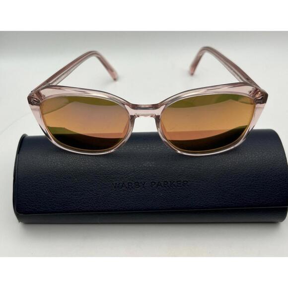 Warby Parker Nancy 600 53-16-135 Crystal Pink Eyeglasses FRAMES ONLY with case - Picture 5 of 11